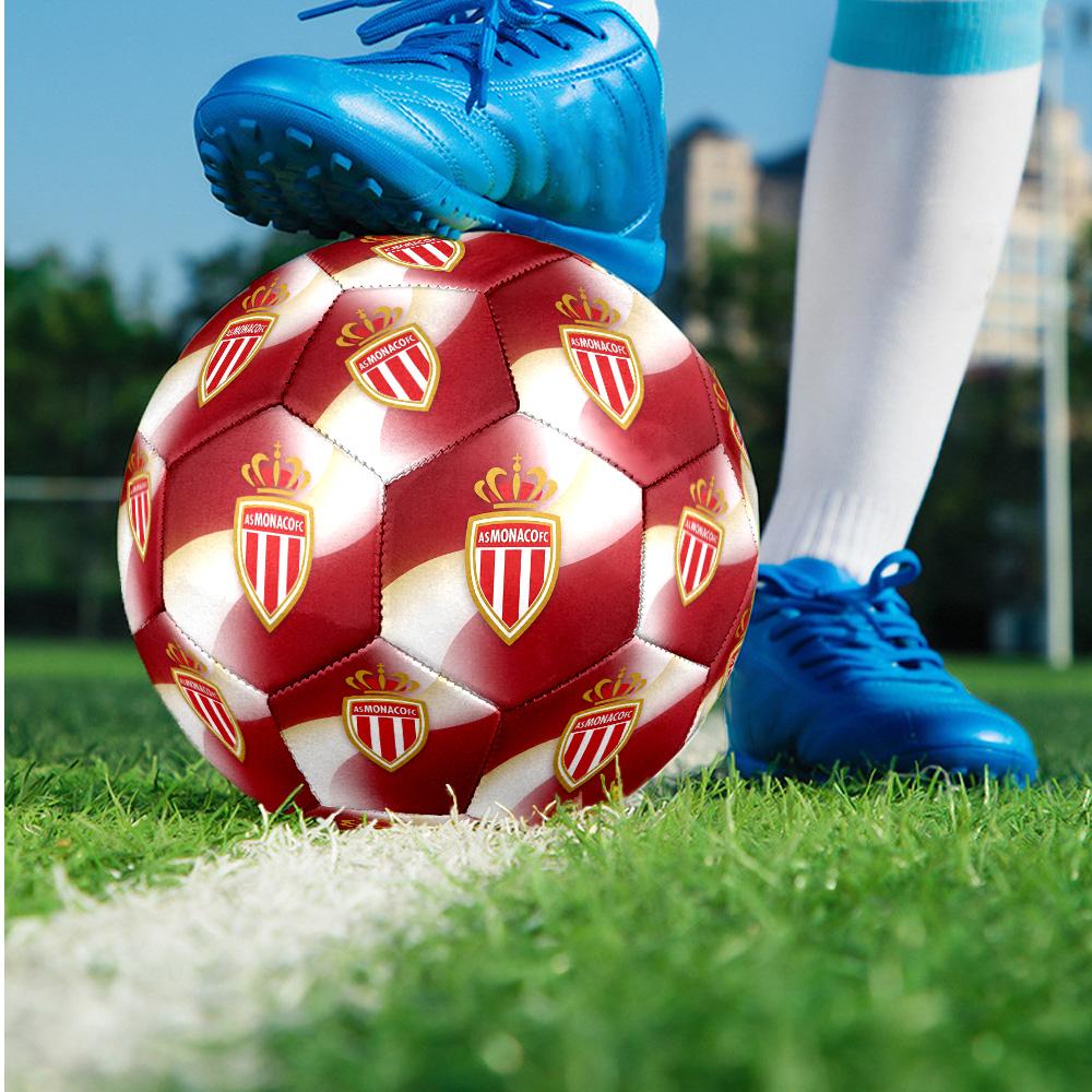 Monaco FC Size 5 Standard Football Durable Training Match Soccer Ball for Adult Outdoor Sports