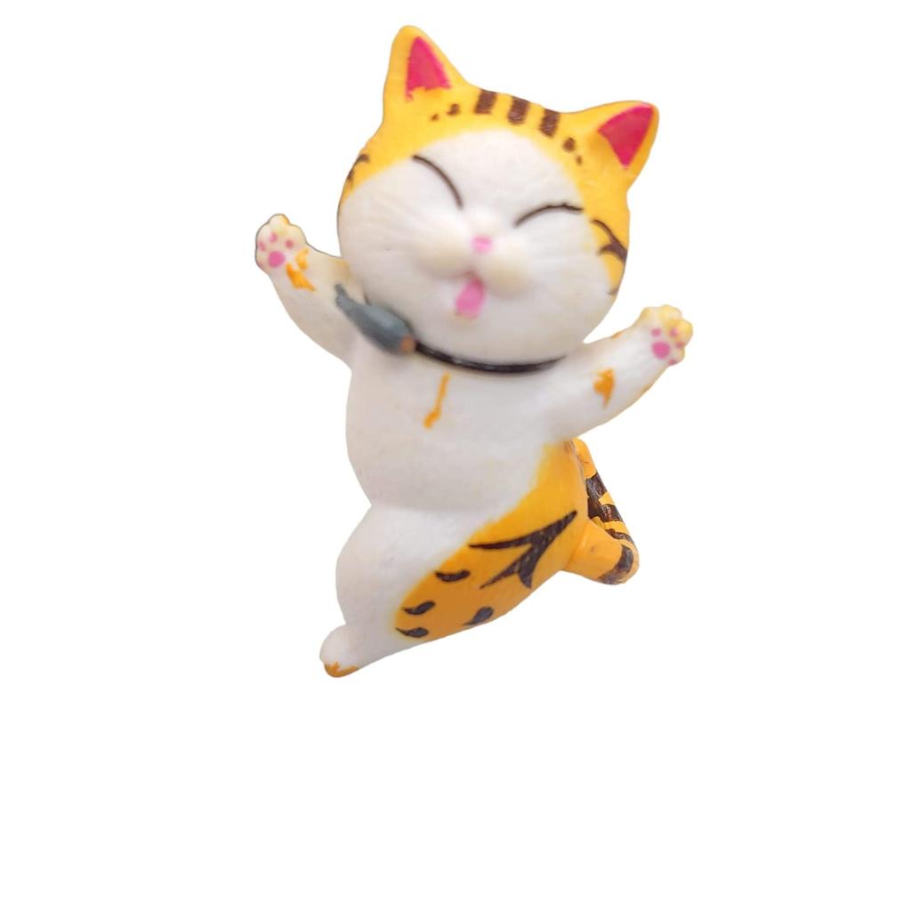 Set of 10 Dancing Cat Beckoning Good Set [BlackCoco] Figurines, Statues, Cats, Fortune, Healing, 10-Piece (Product Code 10)