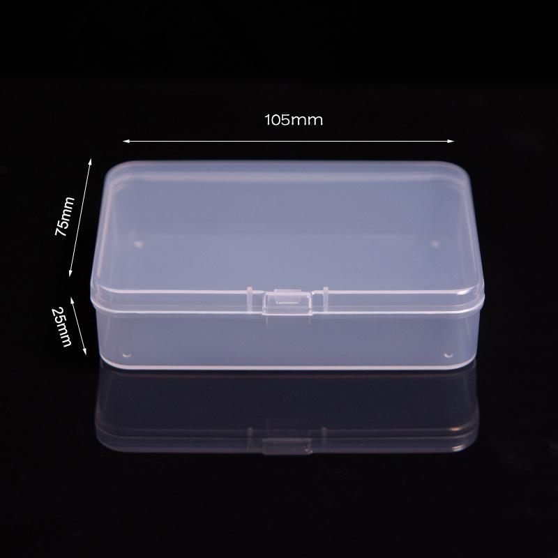 Small Size Storage Box Card Holder Sticker Stationery Transparent Storage Box Film Storage Box Flip Classification Box INS