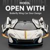 1:24 P1 720S Sports Supercar Models Toys Alloy Diecast Wheel Pull Back Miniature Sports Cars Doors Opened Car Birthday Gifts