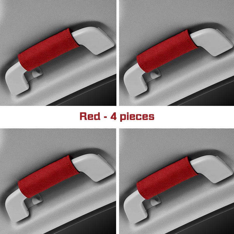 Car Handle Protection Case Suede Cover For BMW E38 E46 F15 E90 E92 E87 G20 G30 1 3 5 7 X1 Car Roof Armrest Inner Door Pull Cover
