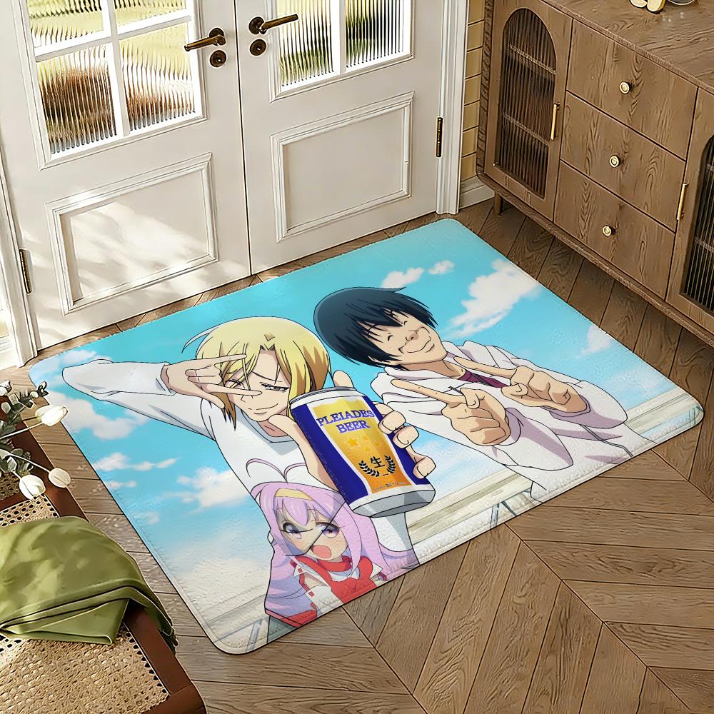 Grand Blue Dreaming Floor Mat Soft Thickened Absorbent Non-Slip Bedroom Living Room Door Mat Home Decor Flannel Rugs