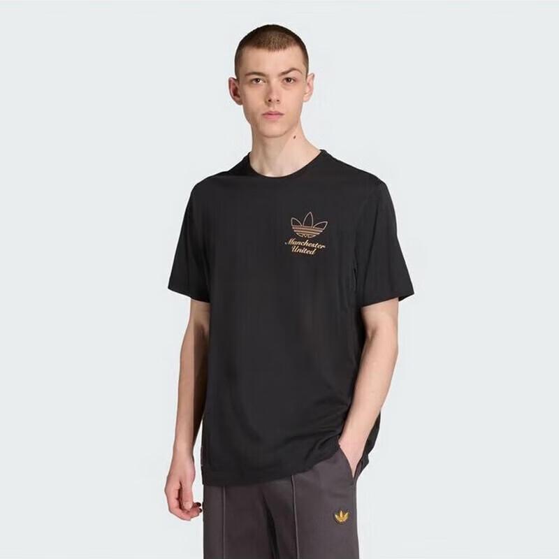 Adidas Men s MUFC ICON GR TE Sport Casual Short Sleeve T-Shirt JN2919 L