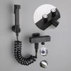 Matte Black Bathroom Bidets Faucet Toilet Cleaner Bidet Sprayer Toilet Faucets Hygienic Bidet Taps Shower Spray Gun