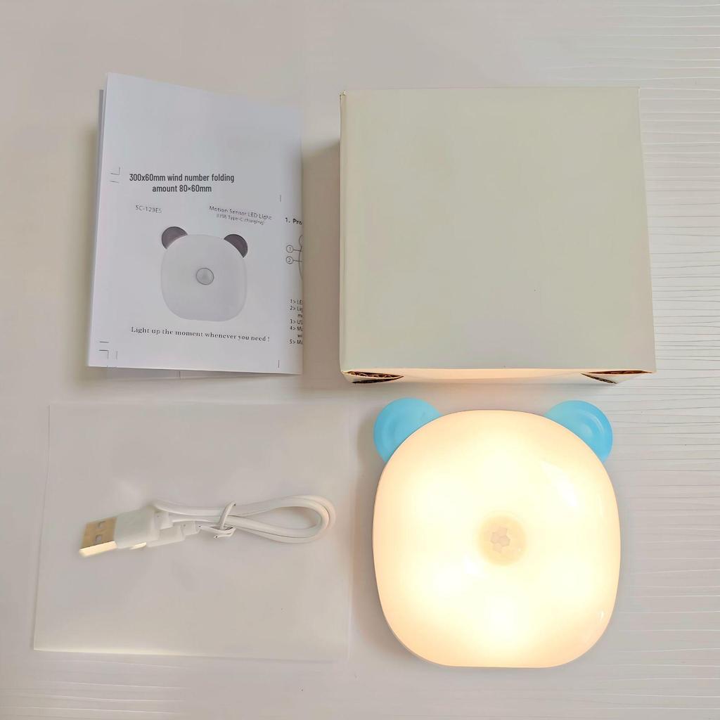 Wireless Smart LED Night Light with Motion Sensor & Battery Power for Hallway & Bedside