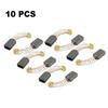 10pcs Carbon Brushes for Electric Motors 12x8x5mm Replacement Parts Suitable for Power Tools Including Vacuum Cleaners and Saws