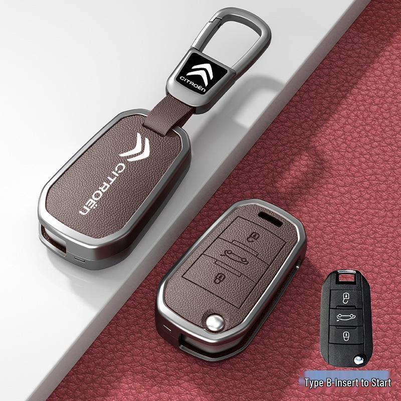 Car Key Cover & Buckle for Citroen C3XR, C4L, Tianyi, C5, C4 Sega, Elysee, C6 Models