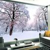 Custom 3D Wallpaper Home Decor Snow Scenery Forest Large Mural Art Wall Painting Living Room Bedroom Background Photo Wall Paper