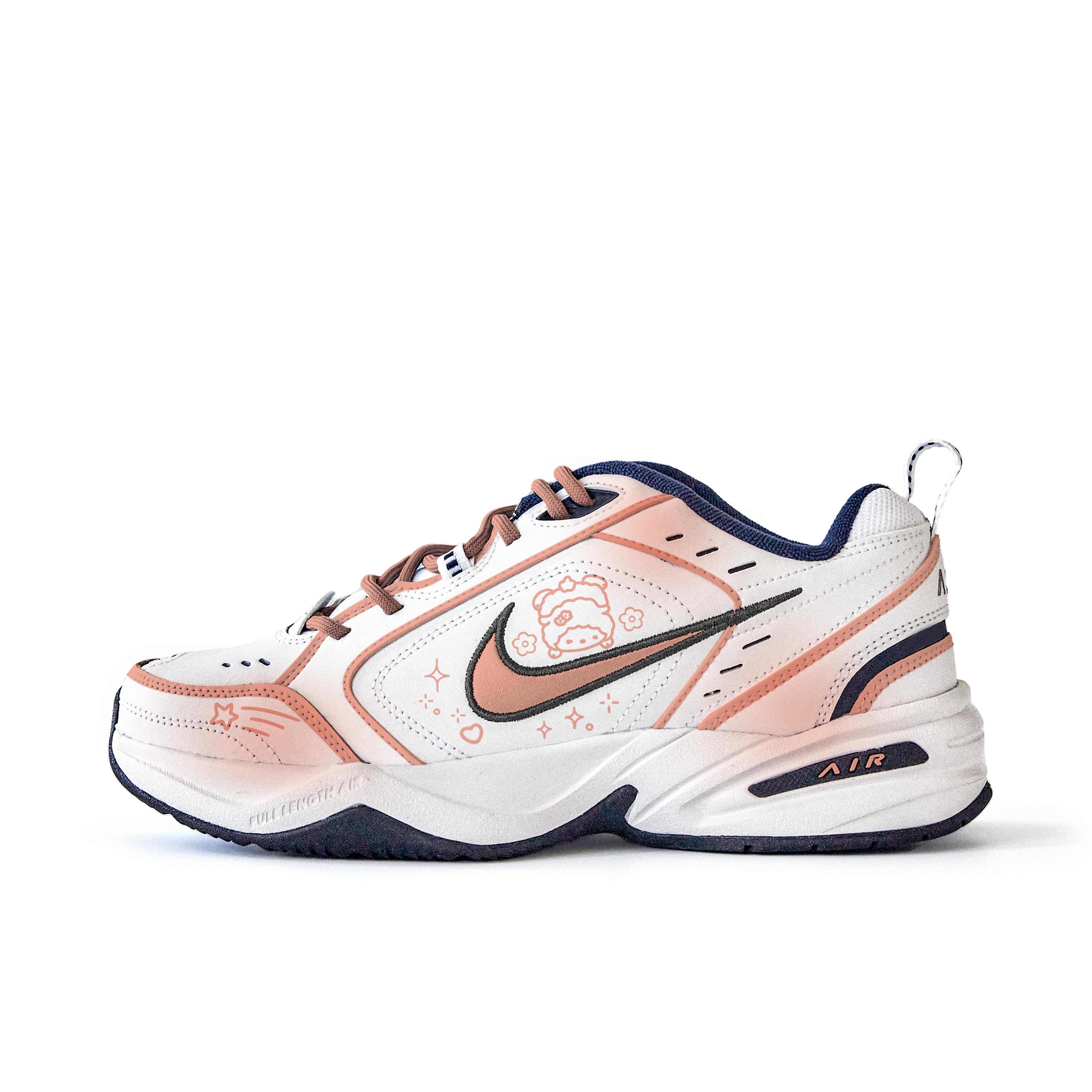 

Nike Air Monarch 4 Устойчивые к скольжению Устойчивые к истиранию Устойчивые к скольжению Устойчивые к истиранию Низкие Кроссовки на массивной подошве Унисекс 415445-102(Команда189-) 44