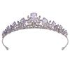 Crystal Zirconia Tiara - Luxury Wedding Crown for Bride Queen Princess
