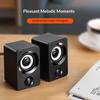 Mini Desktop RGB PC Speaker USB Powered Colorful Lighting Compact Audio for Gaming Office Laptop Use