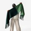Autumn and winter new Maillard imitation cashmere plaid scarf women's winter high sense versatile shawl thickened, warm circumference