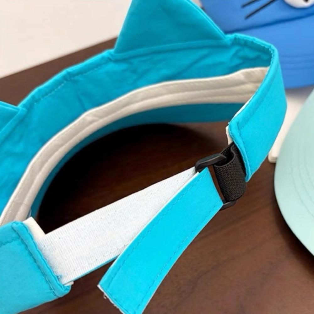 Quick-drying Fabric Kitty Hollow Hat Sun Protection Cat Ears Sun Hat  Camping
