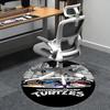 Teenage Mutant Ninja Turtles Chair Mat - Round Carpet for Home Decor, Office Use, Living Room