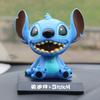 Cartoon Stitch Figure Model Shaking Head Doll Car Interior Hand-made Ornament