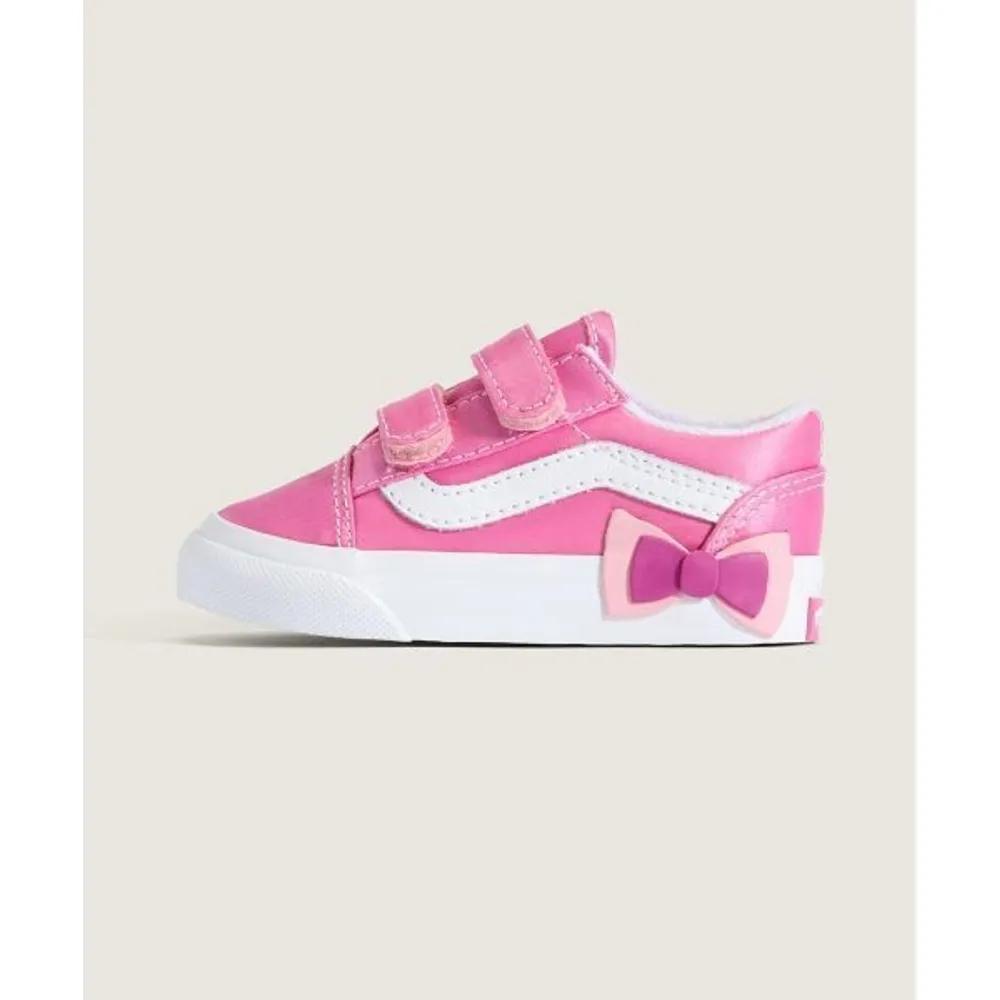 Vans KIDS Old Skool V Bow Toddler Pink Fizz 03 150