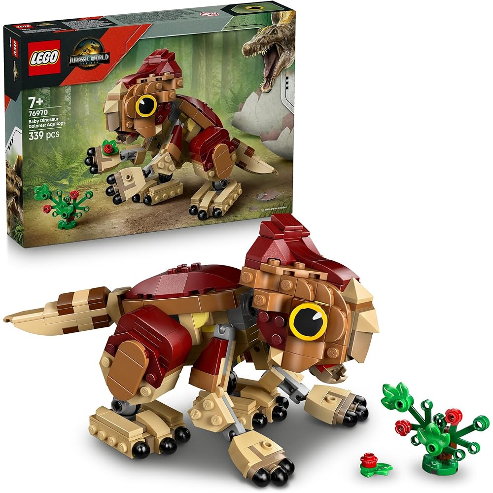 

LEGO Jurassic World Dolores the Acrocanthosaurus Toy Building Blocks for Kids Ages 7-9