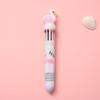 10 Colors Ballpoint Pen Cute Cartoon Dinosaur Color Retractable Pen Multicolor in 1