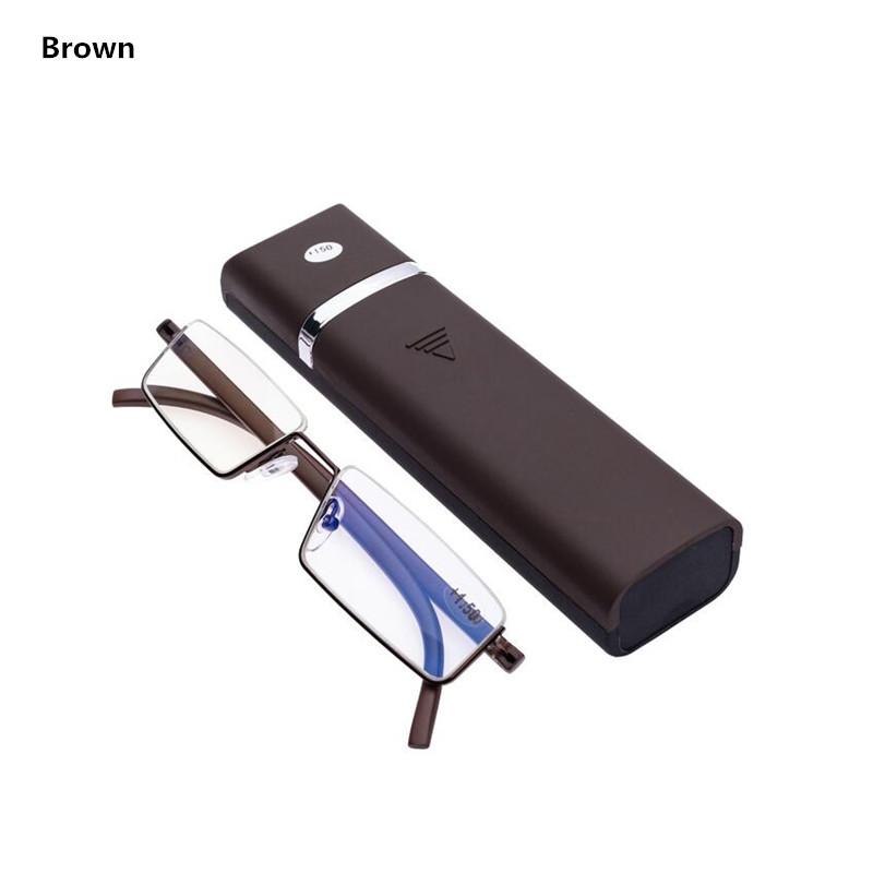 Men Women Reading Glasses Half rim Computer Reader Eyeglass Computer PC Work Eyewear With Case +1.00 1.25 1.50 1.75 +2.0 2.25 2.50 2.75 3.00 3.50 4.00