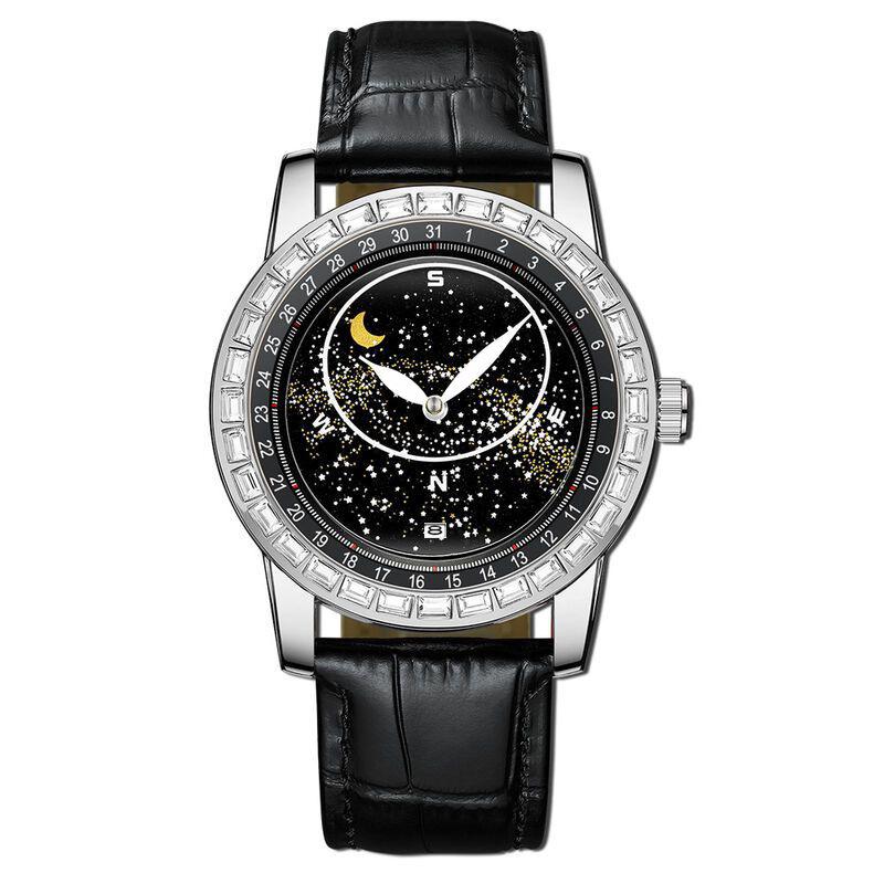 Вращающиеся Звезды Мужские Модные Немеханические Модные Высокоценные Бизнес-Мужские Кварцевые Часы