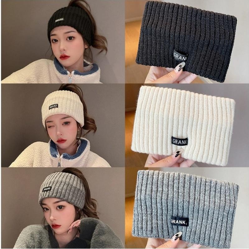1/4pcs Autumn and Winter Minimally Wearing Women's Bag Head Fashion Headcover Warm and Forehead Protective Sports Headscarf