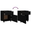 Mobiler Aktenschrank Mit Rollen Und Schubladen, Geeignet Für Flur, Wohnzimmer Und Arbeitszimmer, Schwarz 45x38x54 Cm