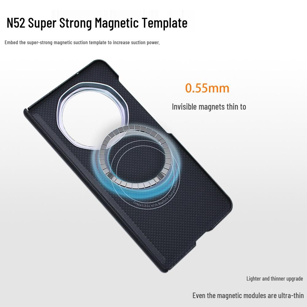 Honor MagicV5 Kevlar-Carbon Fiber Slim Anti-Fingerprint Phone Case