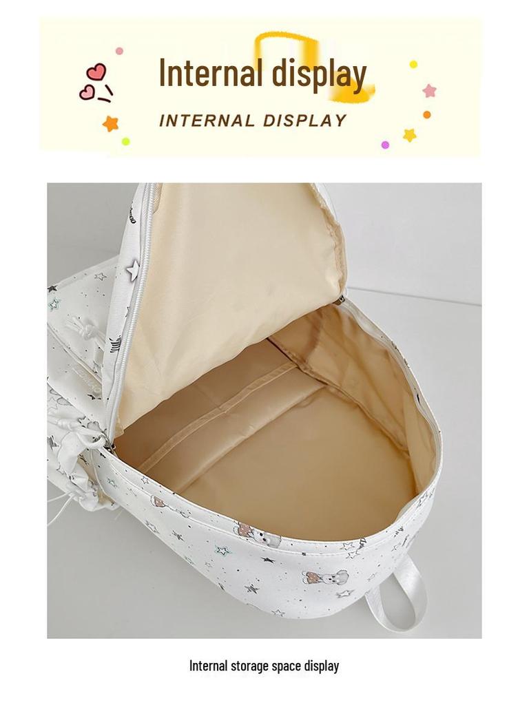 Mori Girl Cute Japanese-Style Star Puppy Backpack for Teens