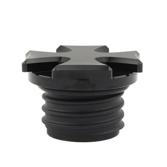 Gas Cap Vented Cross Fuel Tank Cap For Harley Touring Road King Street Glide Sportster 883 Dyna Softail 96-2020 Motorcycle Black