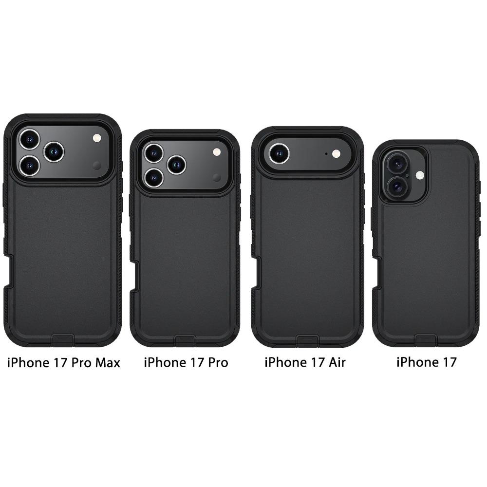 Business Military Grade Defender With Box Case For IPhone Air 17 16 15 14 13 12 Pro Max Ott Armor Box Dustproof Anti-drop Protect Cover Belt Clip