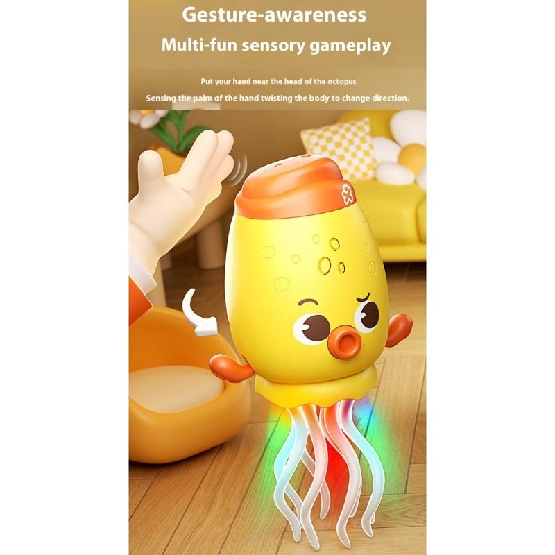 Safe Electric Dancing Cuttlefish Music Animal Toy for Toddler Fun with Rechargeable Battery Multiple Motion Dancing Animal