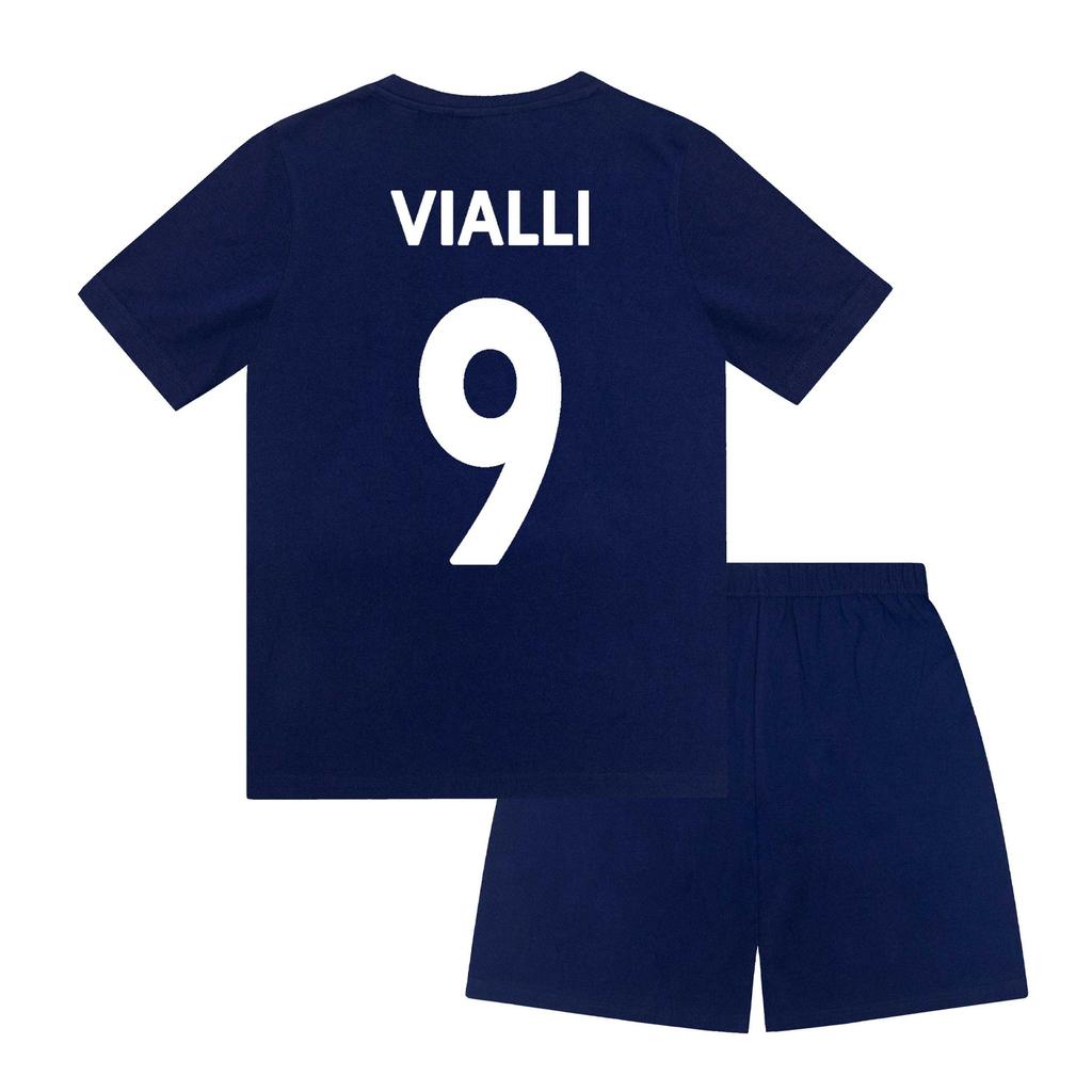 Chelsea FC Boys Vialli 9 Sublimation Short Pyjama Set