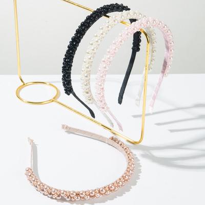 Handgefertigtes Perlen-Stirnband Vielseitiges Äußeres Stirnband Gepresstes Haar Gesichtswäsche Haarschmuck