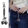 Fashionable Skull Cherrys Pendant Keychain Alloy Crafted Keyring Charm Ornament Unique Accessory for Bags and Bikes