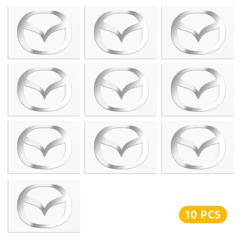 2026 2/5/10pcs 3D Metal Car Emblem Sticker Decor Badge Decal Interior Styling For Mazda 3 CX3 CX4 CX5 CX7 CX8 CX9 Atenza Axela