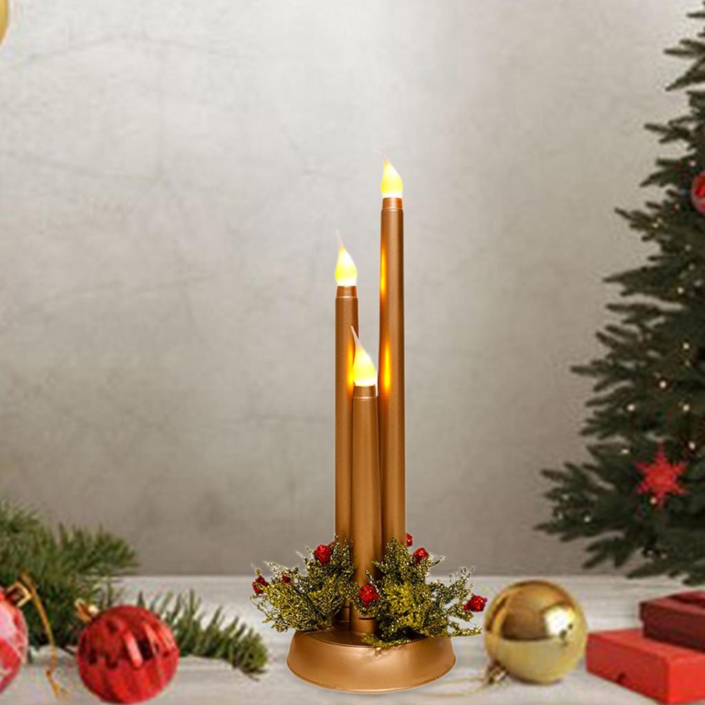 Candles for Christmas, Party Decorations, 12 Inch Flameless Taper Candle