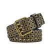 Zinc Zinc Alloy Pin Buckle Punk Style Rivet Belt Belt Accessories Wide Belt for Girdles  Unisex