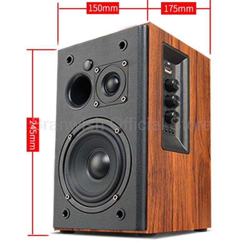 30W*2 4 Inch Bookshelf Speaker 2-Way Active Speaker 5.0 Bluetooth 6ohm HiFi Fever Monitor Audio Tweeter Home theater Sound Box