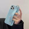 Wrist Card Mobile Phone Case iPhone17 Pro Max for Apple 13 Lychee Pattern Leather Bracket Case XS