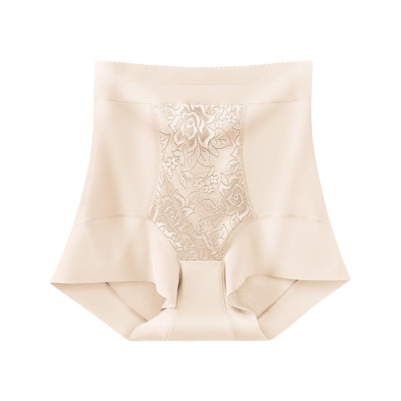 Pantaloni Modellanti da Donna Estivi in Pizzo di Seta a Vita Alta Senza Cuciture Assorbenti Modellanti Pancia e Fianchi