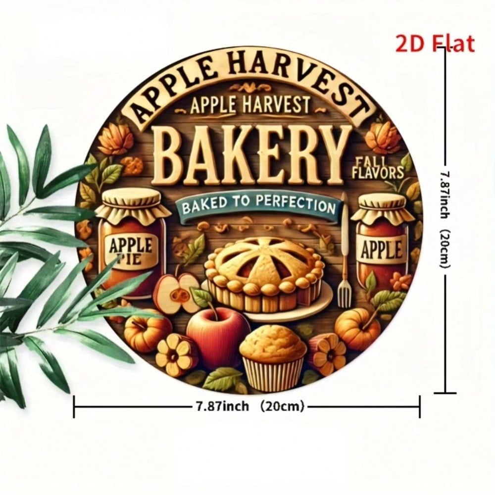 Vintage Bakery Metal Tin Sign 2D Flat Print Wall Art Home Kitchen Decor 20x20