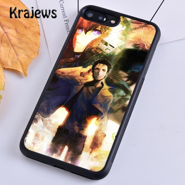 Krajews Steins Gate Anime Soft Phone Case Cover For iPhone 14 5 SE 6s 7 8 Plus XR XS 11 12 13 Pro Max Samsung S21 S22ultra Plus