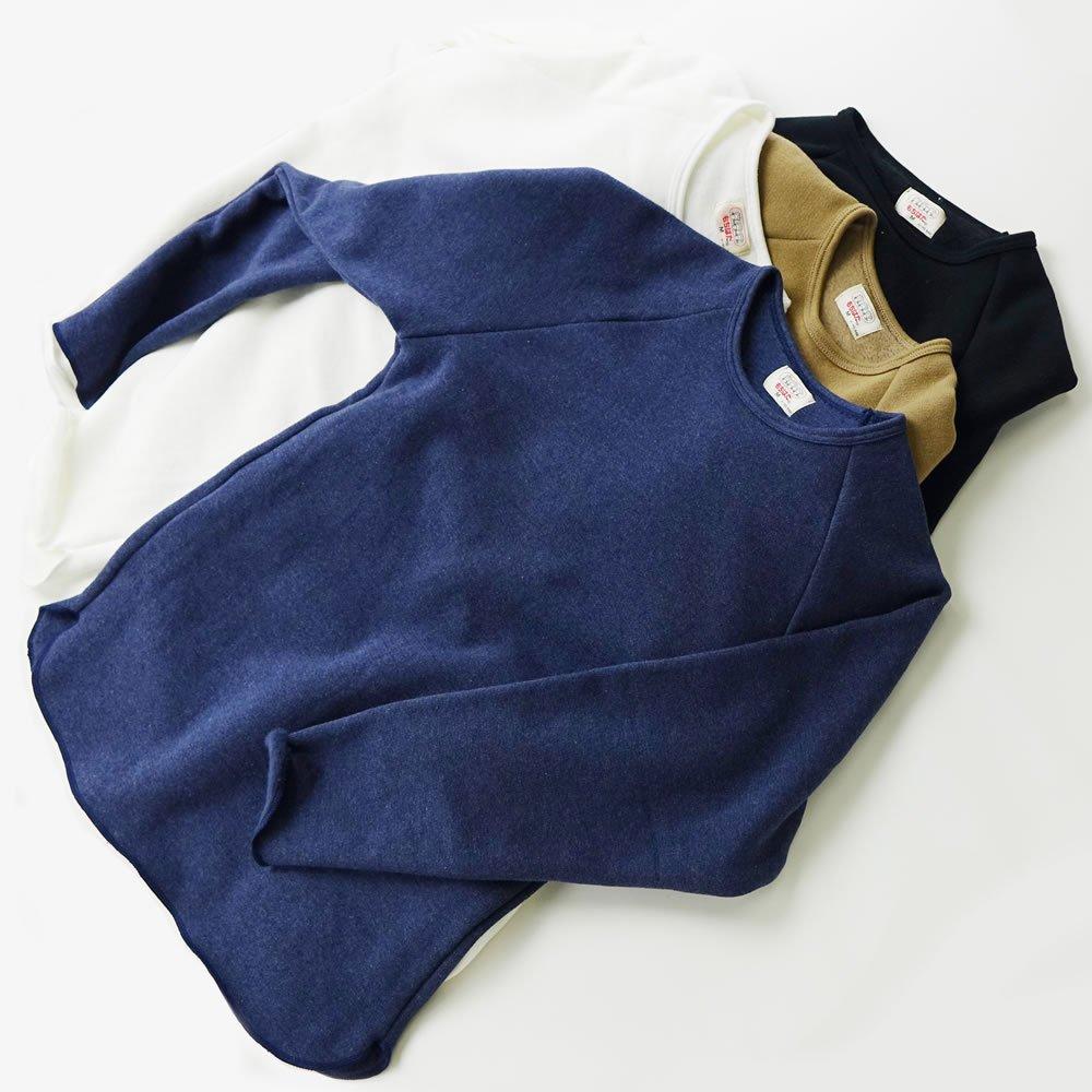 Raglan T L White Sweatshirt for Women and Long Cold Weather Cold Cut and Made in Unisex [Mochihada] L/S Men, Plain, Sleeve, Loungewear, Wear, Weather,