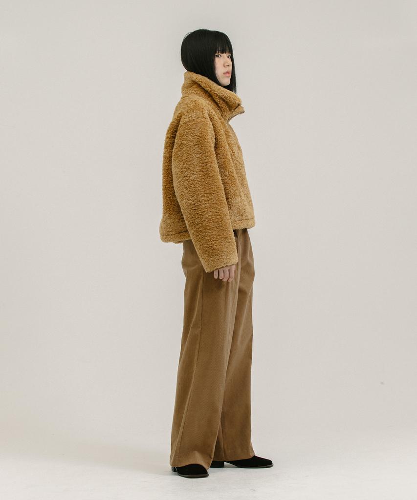 NEBELEVERYWEAR Corduroy Wide Pants_Brown