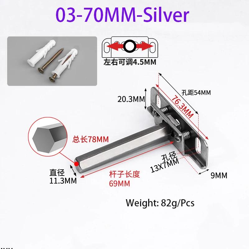 T-Shaped Stainless Steel Hidden Panel Supports Bookshelf Background Wall Storage Rack Invisible Support Partition Accessories