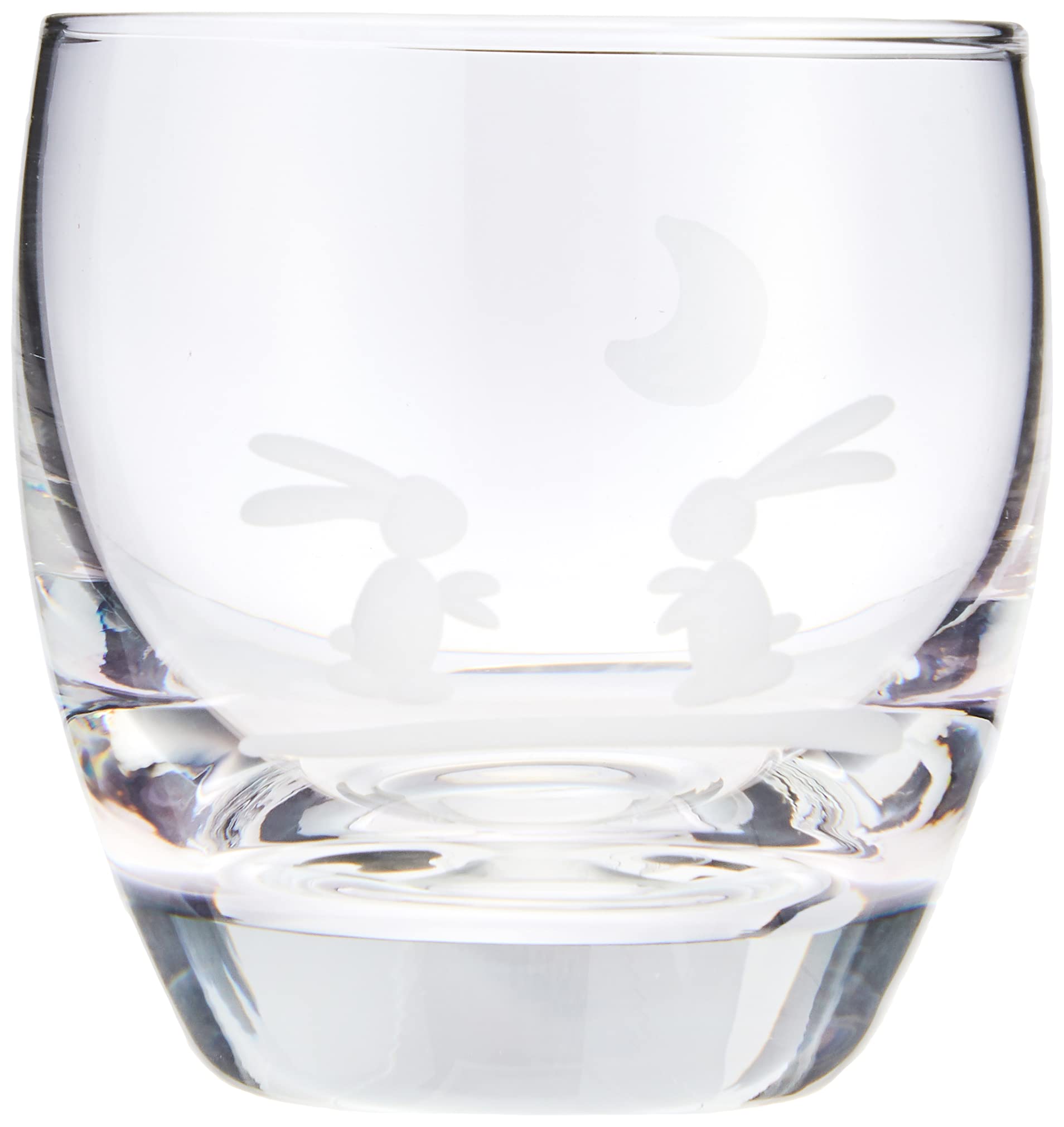 

Otsuka Glass Chilled Sake Glass, Choko (Choko Cup), Approx. 95ml, Kiriko (Cut Glass), Moon Rabbit Design, Pink, Made in Japan, 11H059-PK