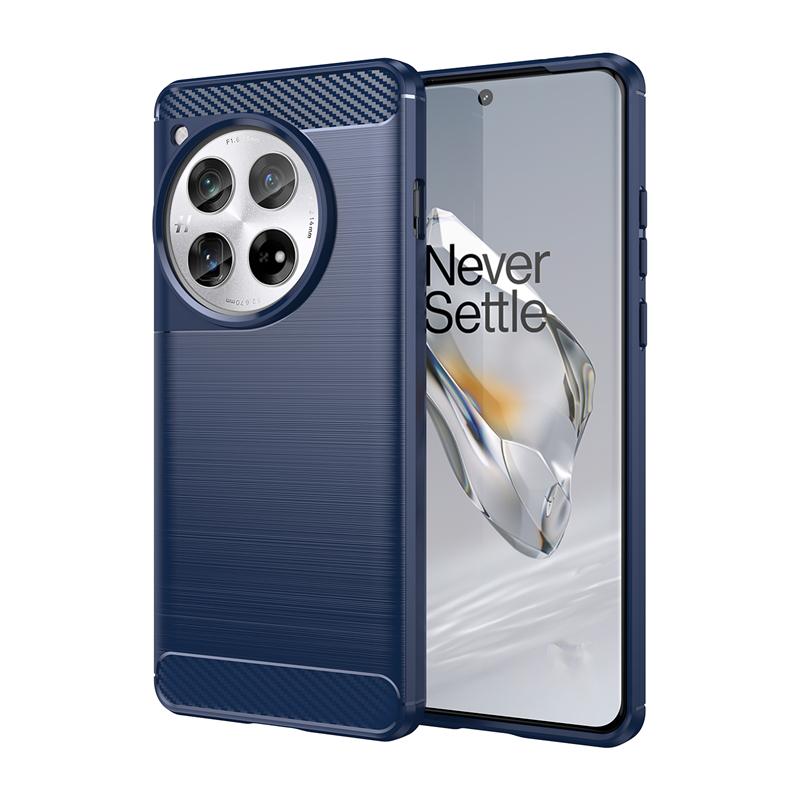 For OnePlus 12 Case Bumper Anti-knock Soft Silicone Carbon Fiber Back Cover For OnePlus 12 5G Case For OnePlus 12 Case 6.82 inch
