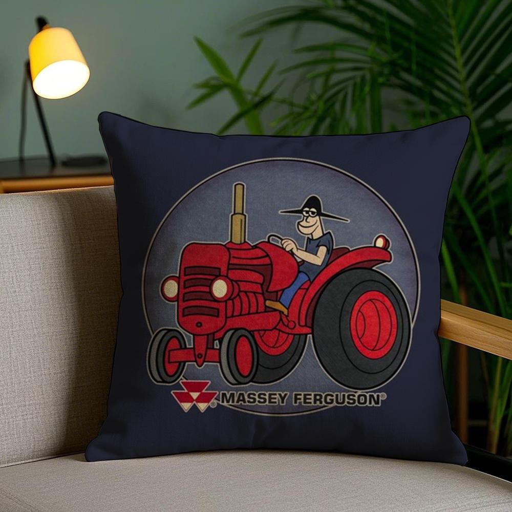 M-Massey F-Ferguson Cushion Cover Soft Short Plush Double-Sided Printing Home Decor Machine Washable Pillow Case Gift