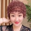 Soft Elastic Curly Hair Hat Breathable Mesh Lace Pullover Cap Beauty Lace Curling Hat  for Mom