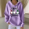 Women's Fashion Casual Christmas Angel Print Pullover Long-Sleeve Sweatshirt